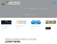 Tablet Screenshot of gearworksproductions.com